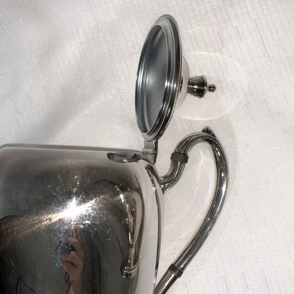 VINTAGE New York Academy Silver Coffee Tea Carafe Set Serving 50s MidCentury Mod